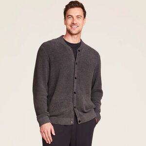 NWT Barefoot Dreams Men’s Bomber in Carbon